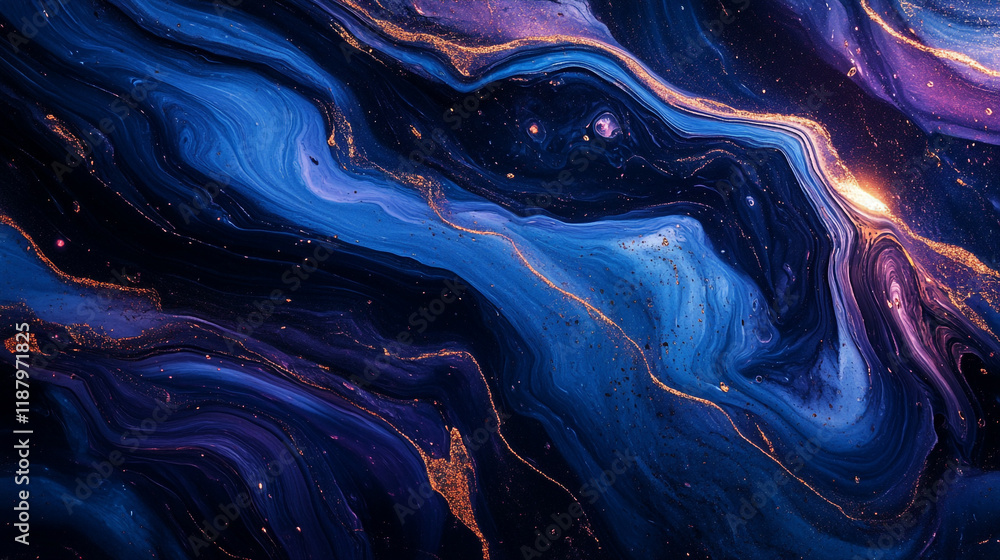 Poster abstract cosmic colors swirl together to create a stunning visual experience in deep space