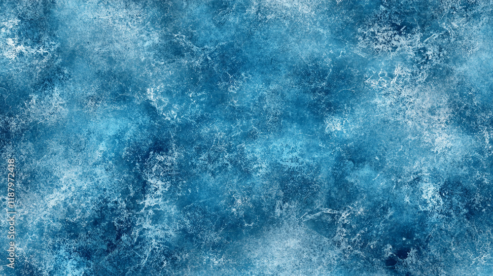 Poster blue abstract texture with icy patterns creating a cool atmosphere