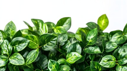Obraz premium Lush Green Foliage Close Up Displaying Vibrant Leaves