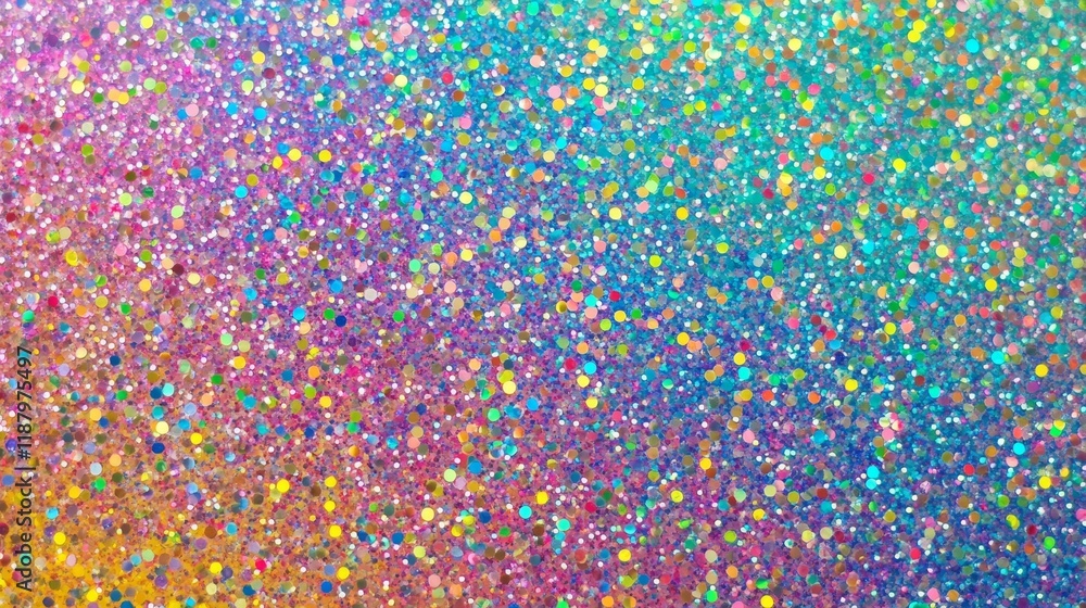 Poster vibrant multicolored glitter background with sparkling particles