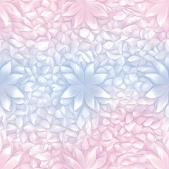 Creative Seamless Pattern 2D Doodle Floral Illustrations for wallpaper, card, tile.