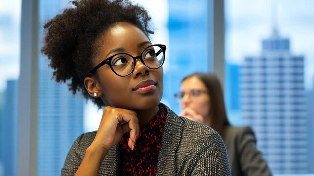 A woman attends a workshop on remote team onboarding, sharing techniques for creating inclusive and effective virtual workspaces.