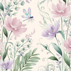 Isolated Watercolor Illustration: Blooming with Life