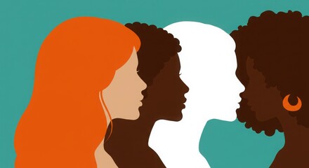 International women's day poster illustration