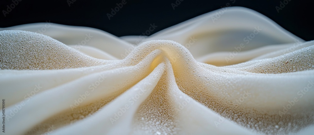 Poster abstract cream fabric texture dew drops close up soft elegant smooth background ma