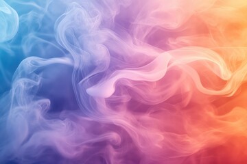 Obraz premium Abstract swirling smoke effects digital art pastel hues ethereal environment artistic viewpoint creative concept