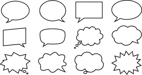 Obraz premium speech bubbles set
