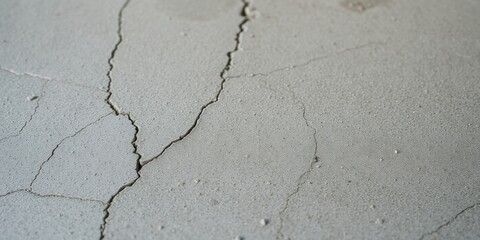 Obraz premium A close-up of a cracked surface, revealing a network of fissures that trace a path through the material.