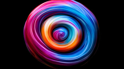 Psychedelic Tie-Dye Swirl with Overlapping Colors