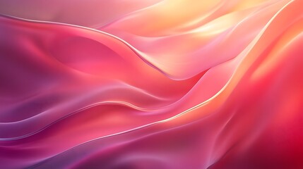 Obraz premium Abstract Pink and Orange Wave Design