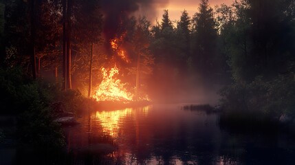 Wildfire Forest fire Woolsey Fire Mountains.