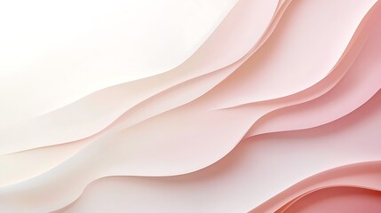 Obraz premium Abstract Pink Waves Soft Paper Background Design