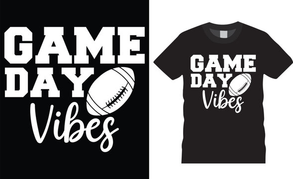 Game day vibes, Super Bowl Sunday Vector Graphic T-Shirt