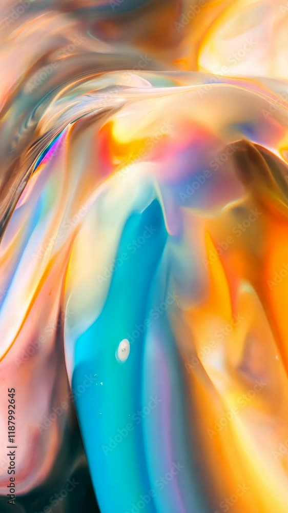 Poster colorful abstract patterns swirl and blend in a vibrant design showcasing artistic expression and cr