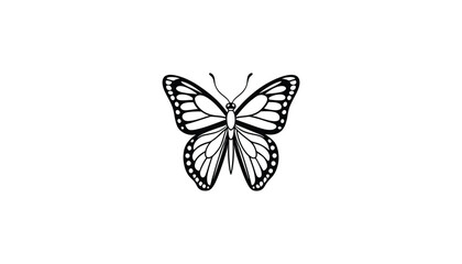 monarch butterfly logo, design, art, logo design, minimalist, line art