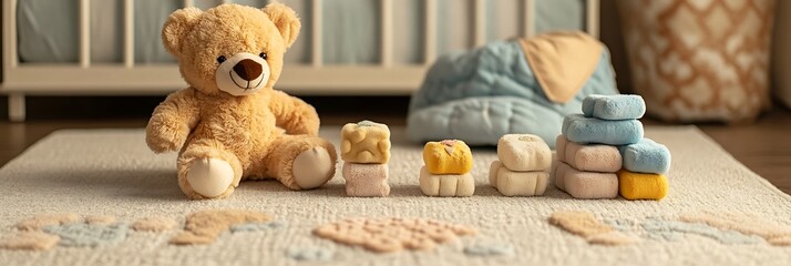 teddy bear with a toy
