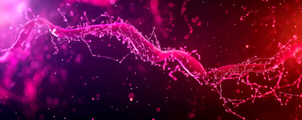 Abstract image depicting vibrant colors and dynamic shapes.