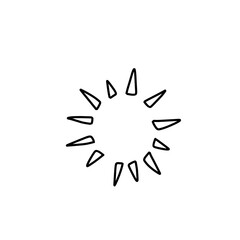 Cartoon doodle bomb explosion