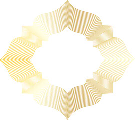 Islamic Geometric Golden Pattern
