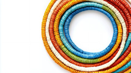 Obraz premium Vibrant Rainbow Beaded Necklace Collection