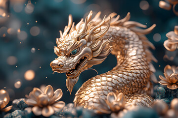 A minimalist Chinese New Year wallpaper honoring the Year of the Snake 2025