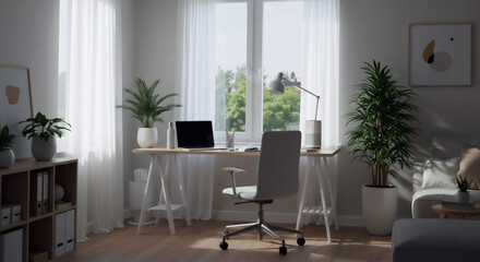 Fototapeta premium Home Office Interior Design