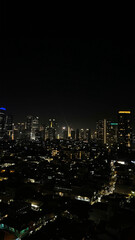 Obraz premium jakarta indonesia city building beauty in the night