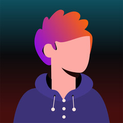 man in hoodie icon avatar