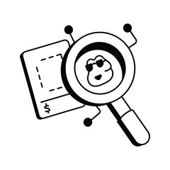 Icon representing the search for NFTs in digital marketplaces