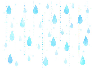 雨のイメージ背景イラスト