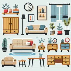Fototapeta premium flat furniture icon vector illustration