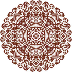 Beautiful flower art and mandala vector design