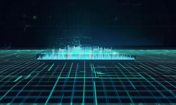 3D Scatter Plot of Financial Growth with Glowing Effects for High Thresholds