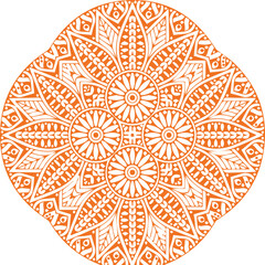 Beautiful flower art and mandala vector design