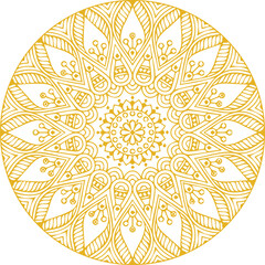 Beautiful flower art and mandala vector design