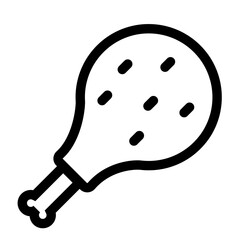 Obraz premium Food collection black outline icon pack