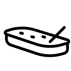 Food collection black outline icon pack