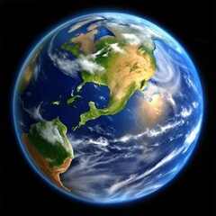 planet earth in the night.