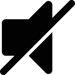 Simple vector icon mute