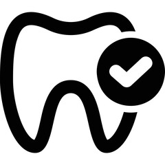 Simple vector icon tooth