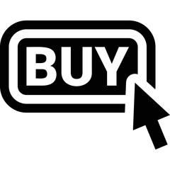 Simple vector icon buy button
