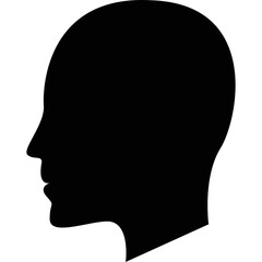 Simple vector icon human head
