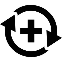 Obraz premium Simple vector icon rotation