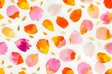 Illustration Background Abstract 3D Petals Floral Pattern Spring Colorful Design