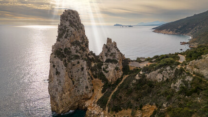 Panorama of the east coast of Sardinia, Perda Longa