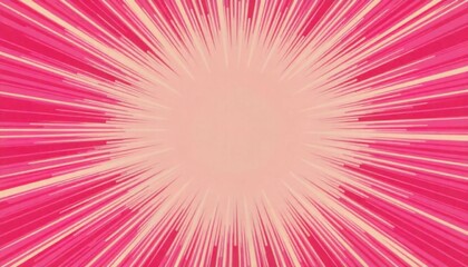 Fototapeta premium Abstract Pink and Peach Radiating Burst Background