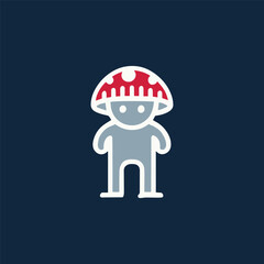 Mushroom Mascot Logo
