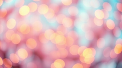 Fototapeta premium Abstract Blurred Background of Pastel Pink and Blue Lights