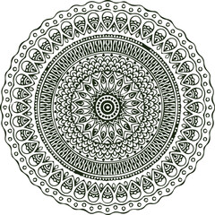 Beautiful flower art and mandala vector design