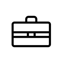 Suitcase with a handle and wheels, symbolizing travel, packing, and portability.